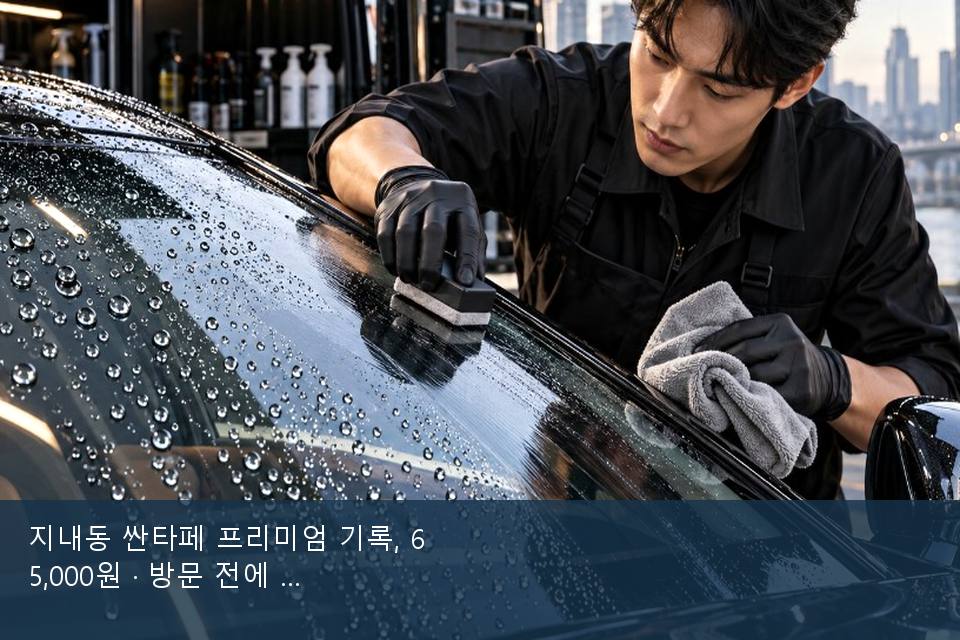 지내동 싼타페 프리미엄 기록, 65,000원 · 방문 전에 확인한 것
